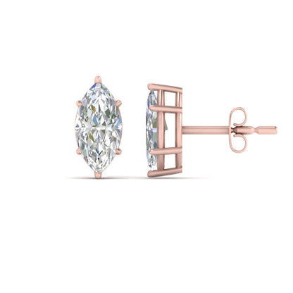 Marquise Diamond 6 Prong Stud Earrings Fascinating Diamonds