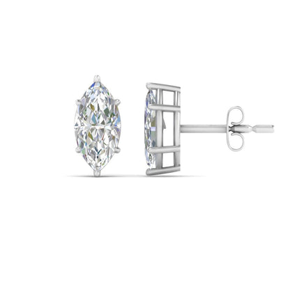 Marquise Diamond 6 Prong Stud Earrings Fascinating Diamonds