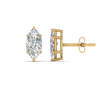 Marquise Diamond 6 Prong Stud Earrings Fascinating Diamonds