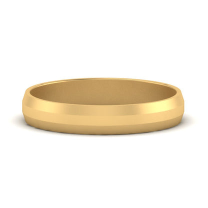 Wedding Band Beveled Edge Matte Fascinating Diamonds