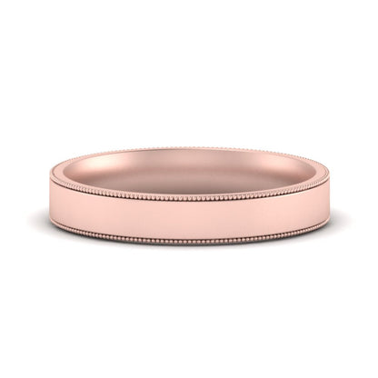 Stepped Edge Comfort Fit Flat Mens Band Fascinating Diamonds