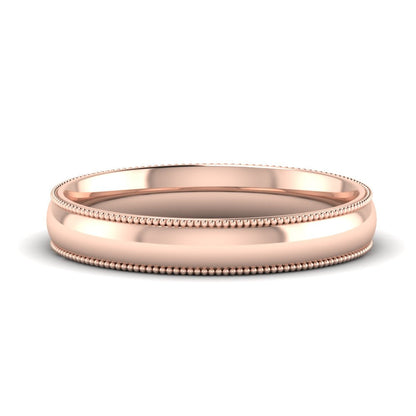 Comfort Fit Wedding Band Milgrain Edge Fascinating Diamonds