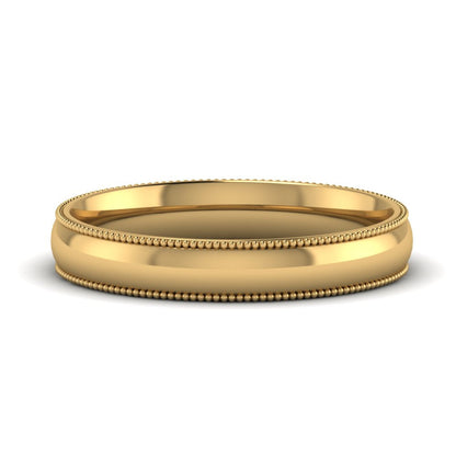 Comfort Fit Wedding Band Milgrain Edge Fascinating Diamonds