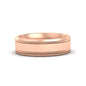 Mens Band Double Milgrain Fascinating Diamonds