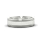 Mens Band Double Milgrain Fascinating Diamonds