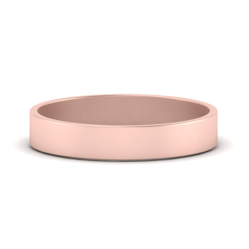 5 mm Flat Gold Wedding Band Fascinating Diamonds