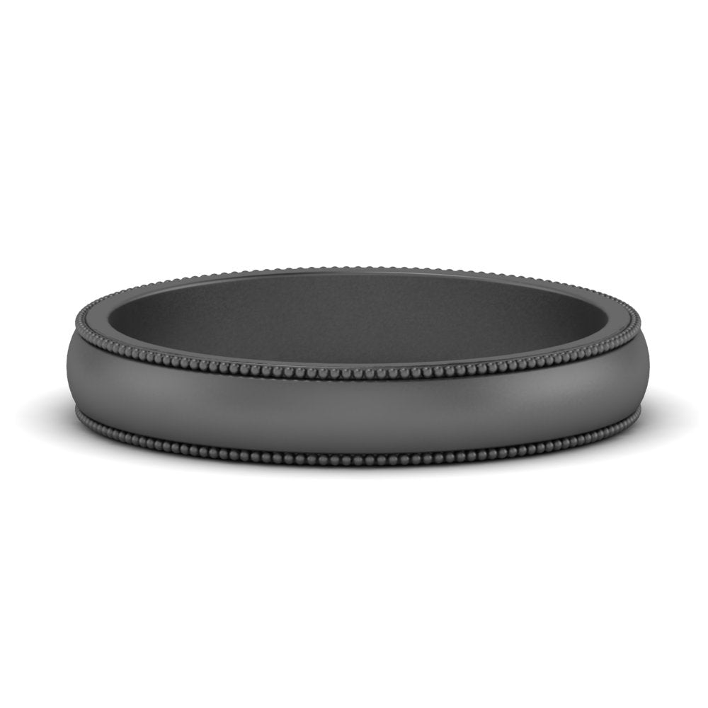 Milgrain Matte Finish Mens Band Fascinating Diamonds