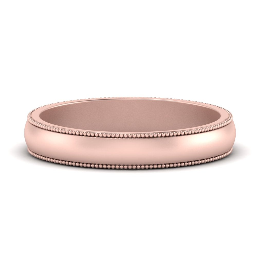 Milgrain Matte Finish Mens Band Fascinating Diamonds