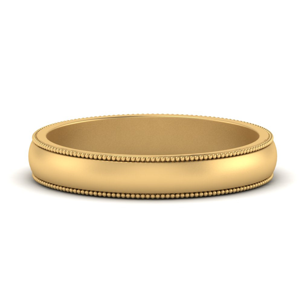Milgrain Matte Finish Mens Band Fascinating Diamonds