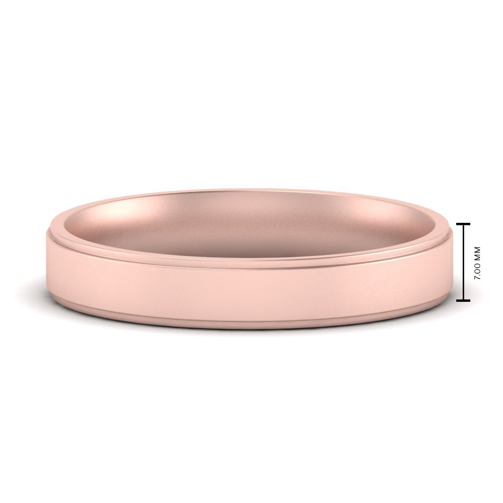 Steps Edge Comfort Fit Mens Band Fascinating Diamonds