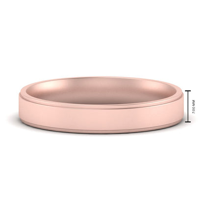 Steps Edge Comfort Fit Mens Band Fascinating Diamonds