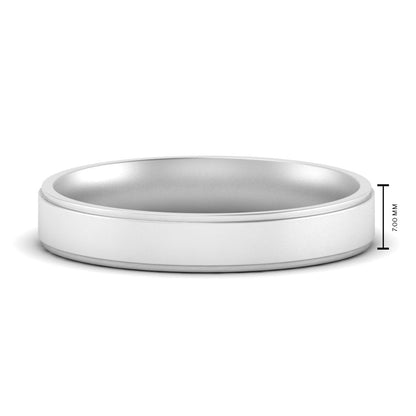Steps Edge Comfort Fit Mens Band Fascinating Diamonds