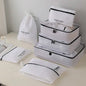 7-Piece: Travel Packaging Cube Bags