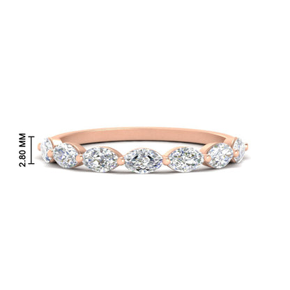 7 Stone Marquise East West 1 Carat Band Fascinating Diamonds