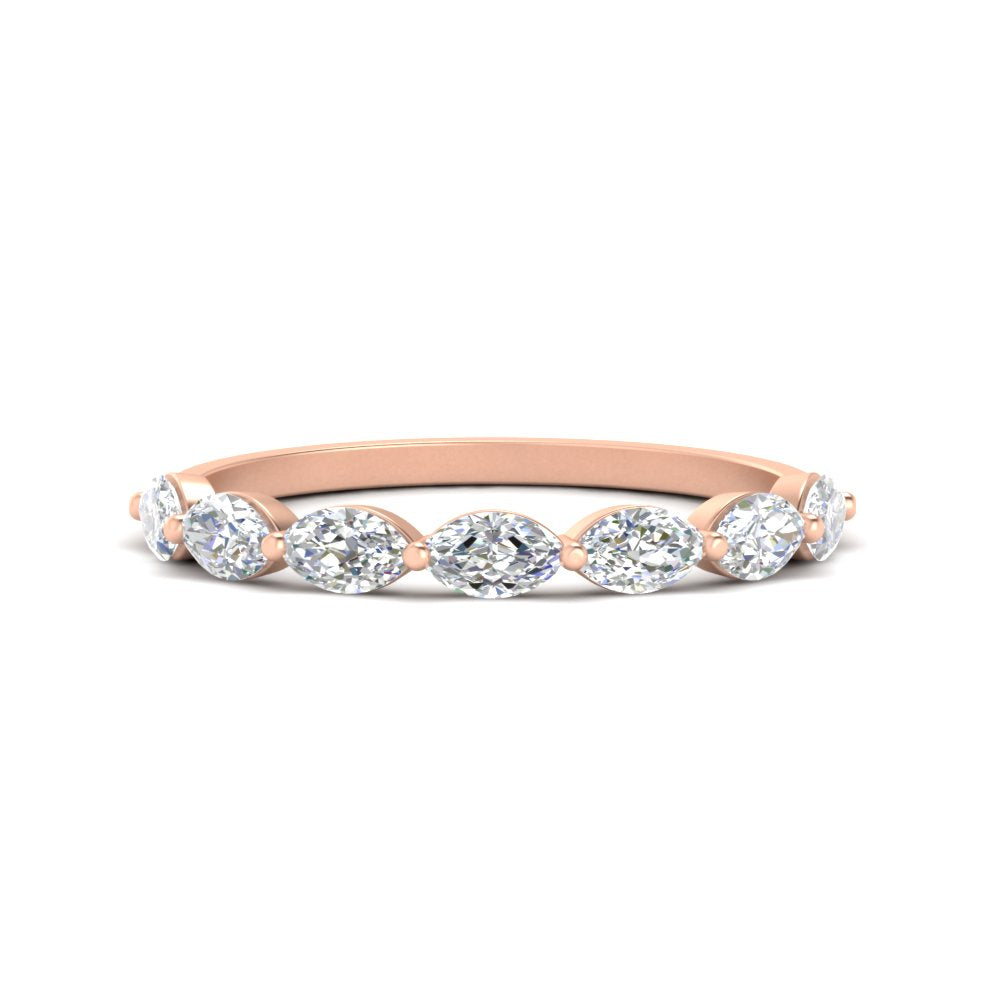 7 Stone Marquise East West 1 Carat Band Fascinating Diamonds