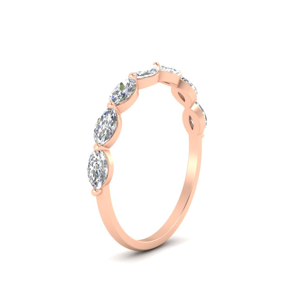 7 Stone Marquise East West 1 Carat Band Fascinating Diamonds