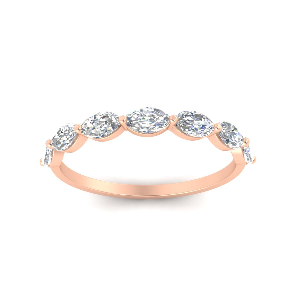 7 Stone Marquise East West 1 Carat Band Fascinating Diamonds
