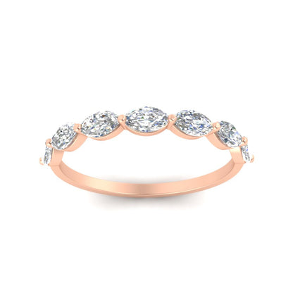 7 Stone Marquise East West 1 Carat Band Fascinating Diamonds