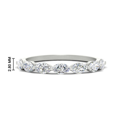 7 Stone Marquise East West 1 Carat Band Fascinating Diamonds