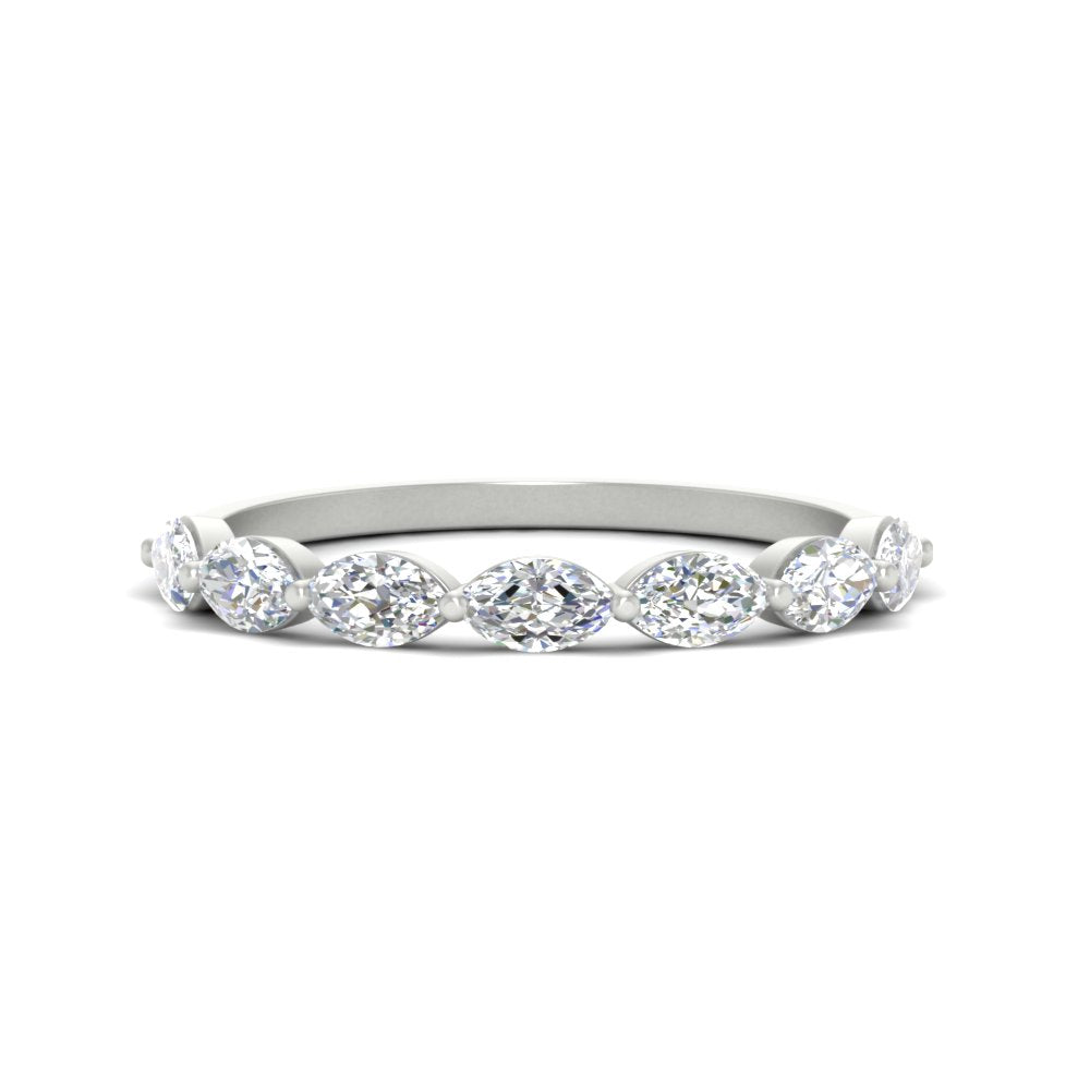 7 Stone Marquise East West 1 Carat Band Fascinating Diamonds