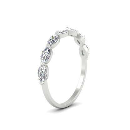 7 Stone Marquise East West 1 Carat Band Fascinating Diamonds