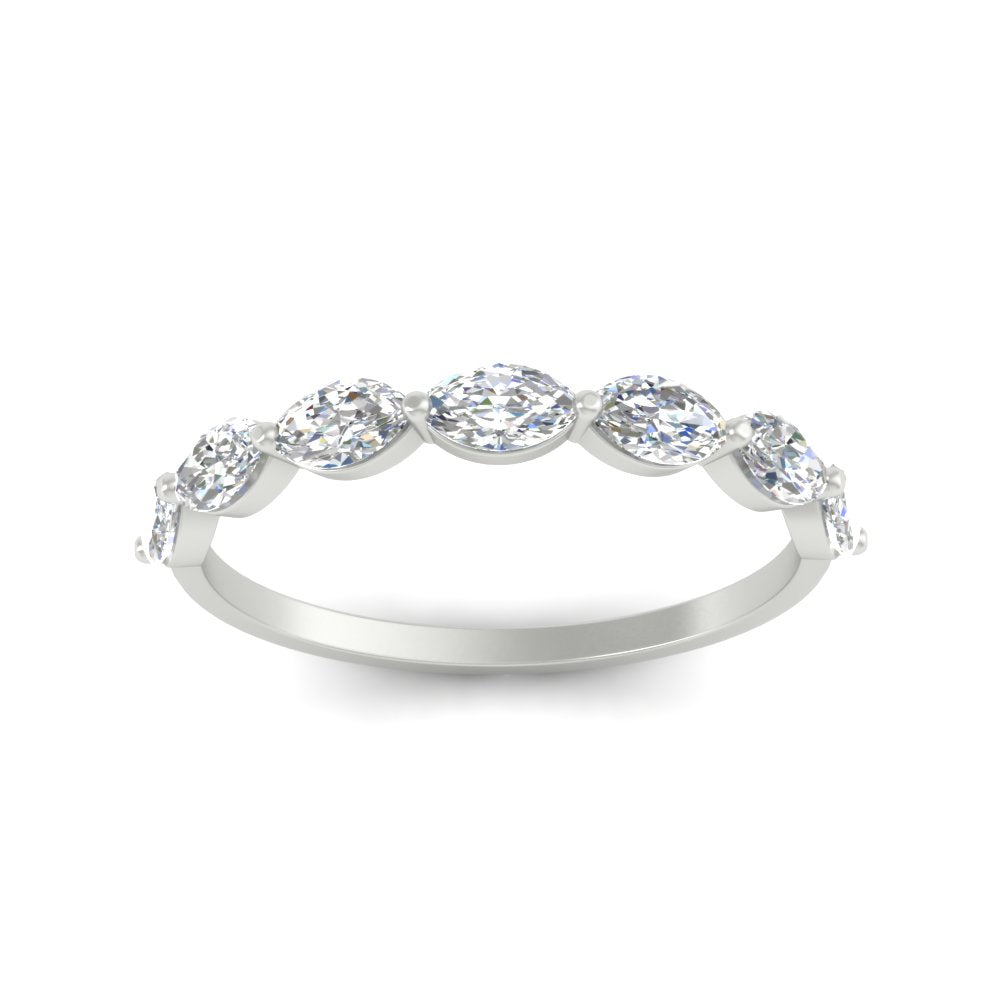 7 Stone Marquise East West 1 Carat Band Fascinating Diamonds