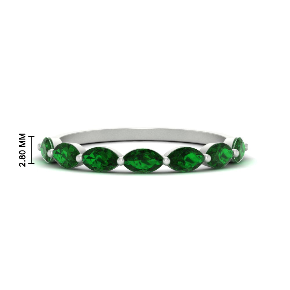7 Stone Marquise East West 1 Carat Band Fascinating Diamonds