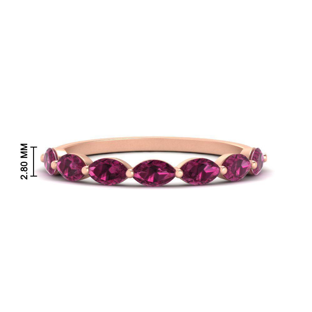 7 Stone Marquise East West 1 Carat Band Fascinating Diamonds