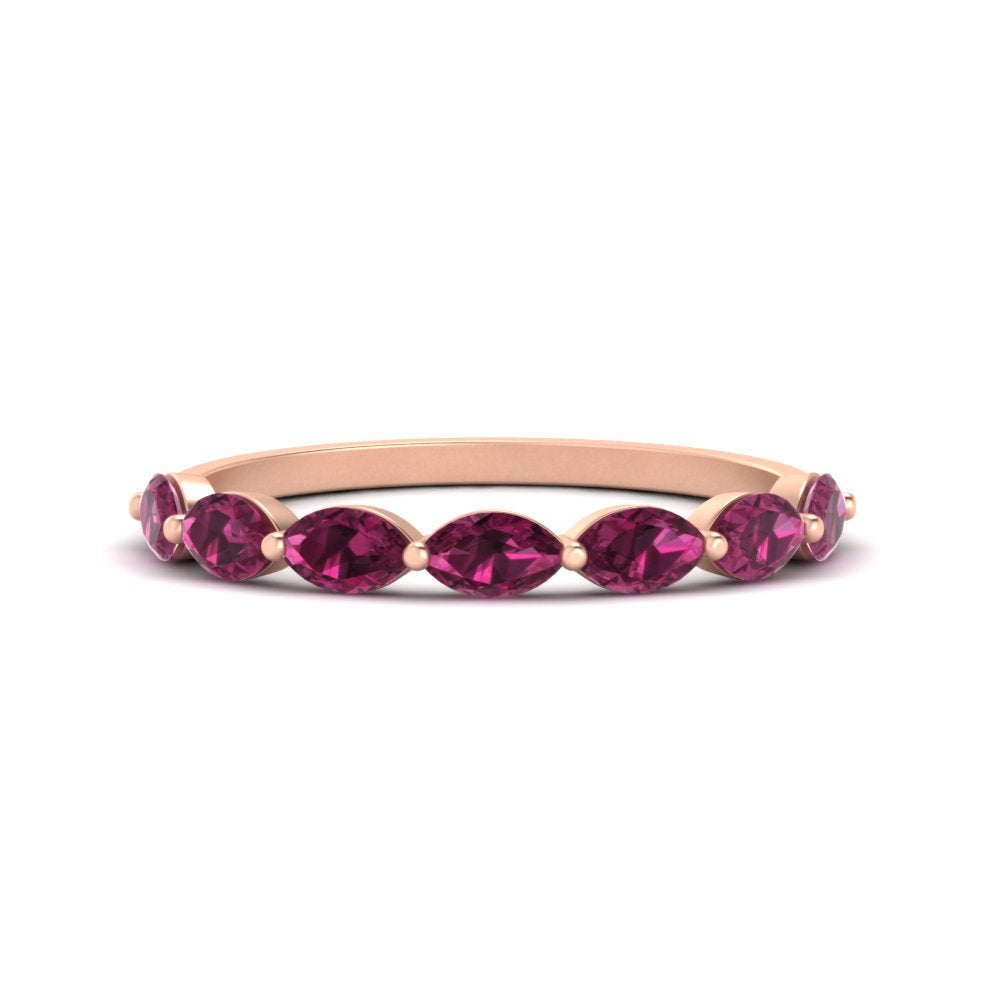 7 Stone Marquise East West 1 Carat Band Fascinating Diamonds