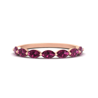 7 Stone Marquise East West 1 Carat Band Fascinating Diamonds