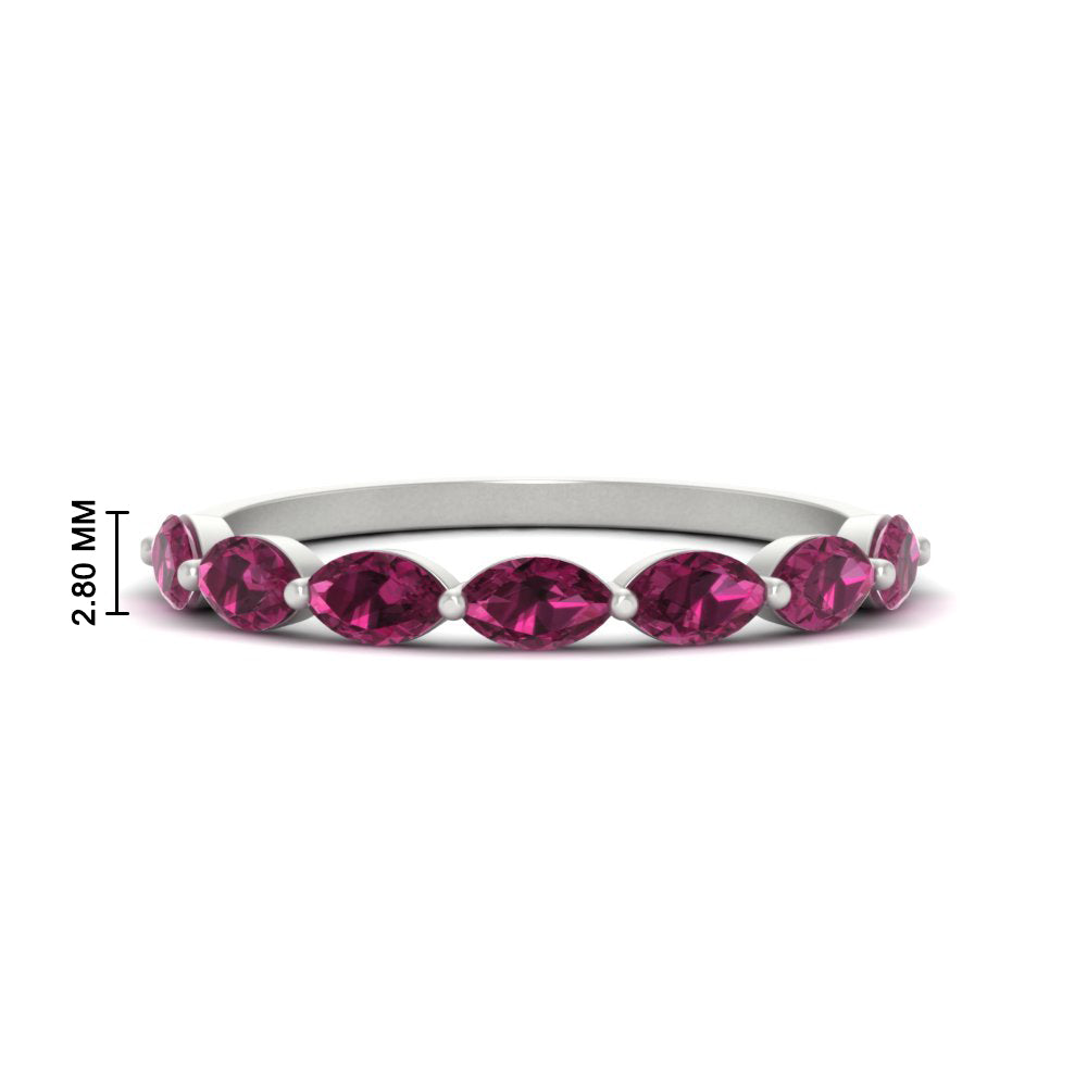 7 Stone Marquise East West 1 Carat Band Fascinating Diamonds
