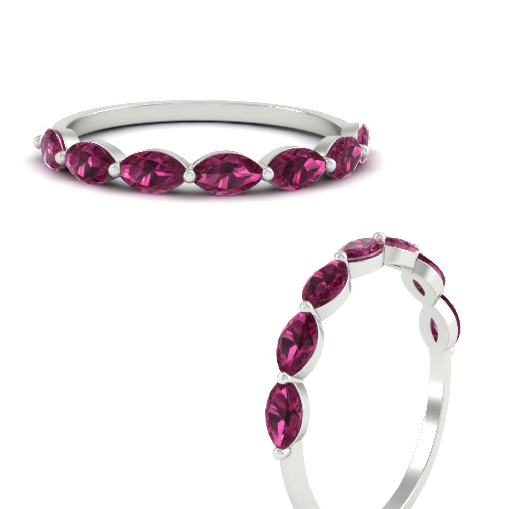 7 Stone Marquise East West 1 Carat Band Fascinating Diamonds