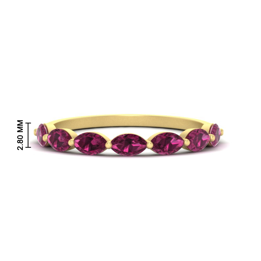 7 Stone Marquise East West 1 Carat Band Fascinating Diamonds