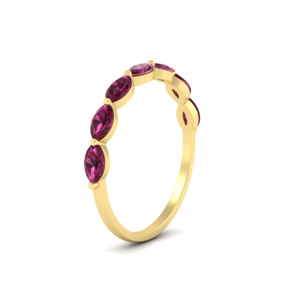 7 Stone Marquise East West 1 Carat Band Fascinating Diamonds