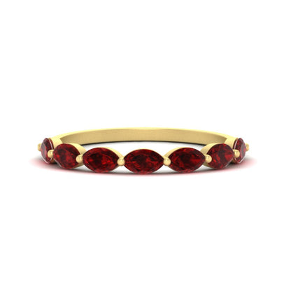 7 Stone Marquise East West 1 Carat Band Fascinating Diamonds