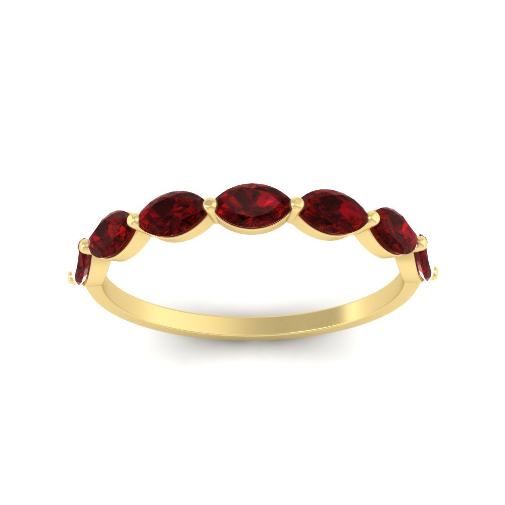 7 Stone Marquise East West 1 Carat Band Fascinating Diamonds