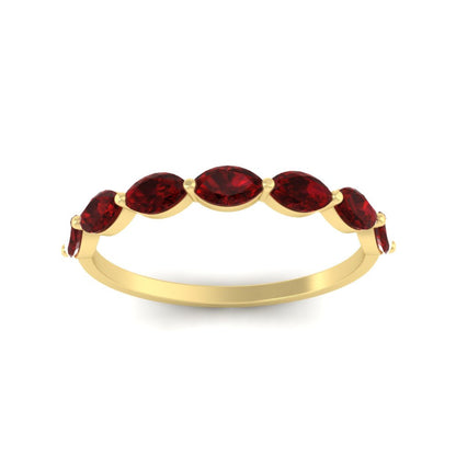 7 Stone Marquise East West 1 Carat Band Fascinating Diamonds
