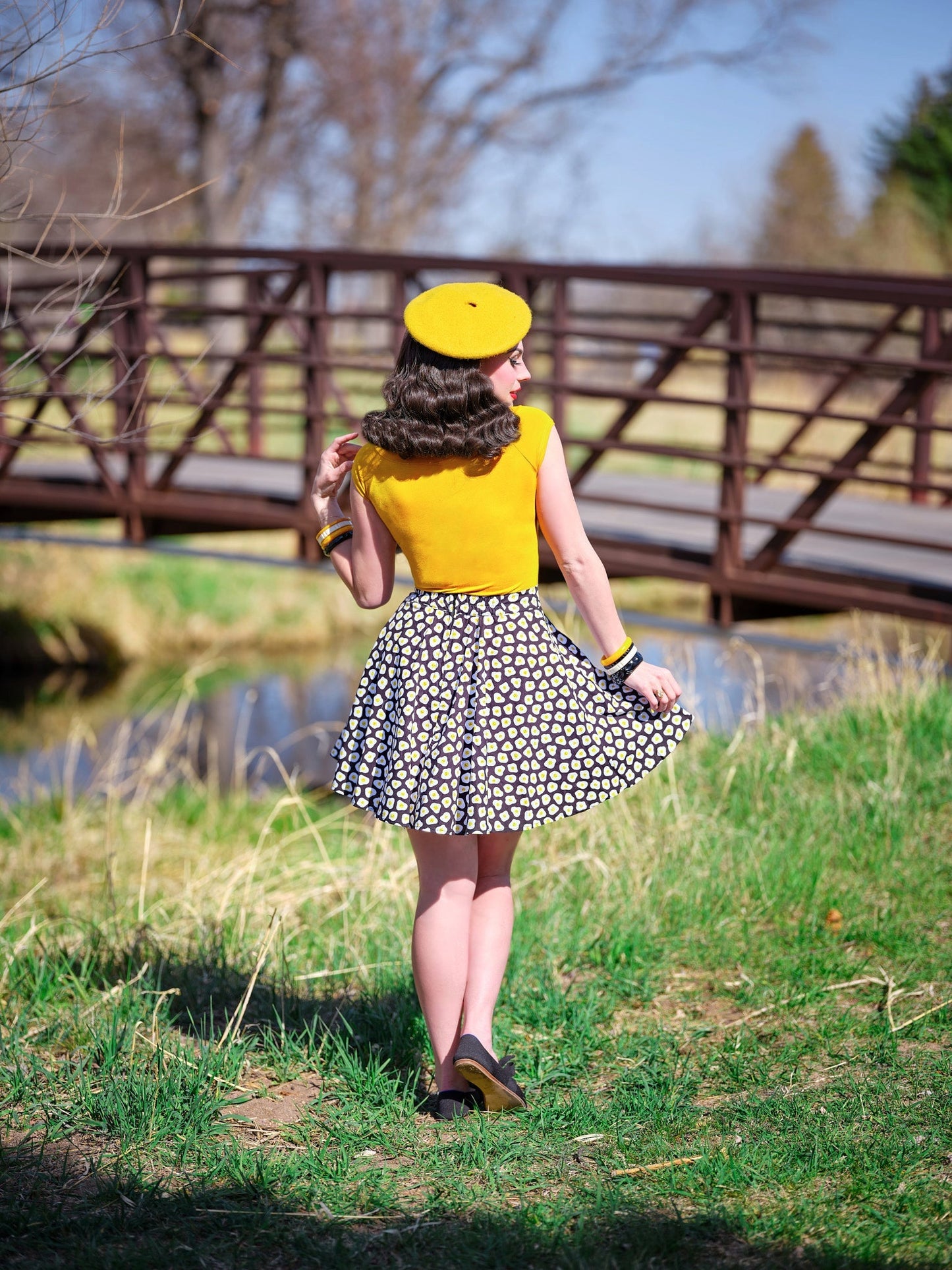 Sunny Side Up Skater Skirt Retrolicious