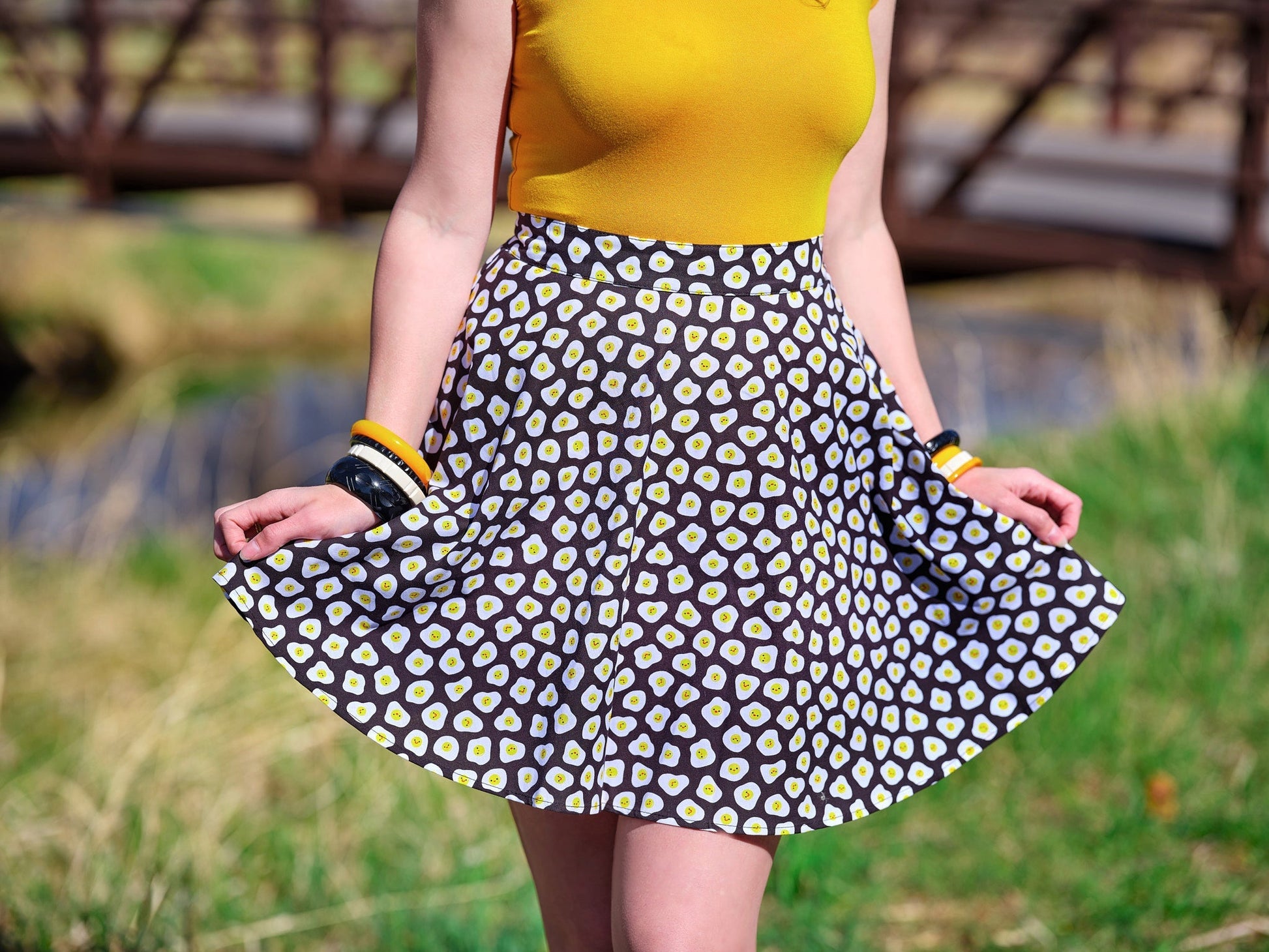 Sunny Side Up Skater Skirt Retrolicious