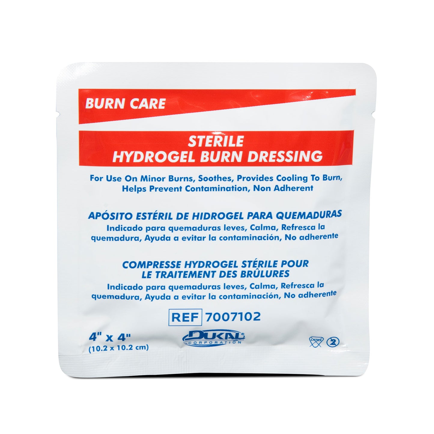 Sterile Burn Dressing 4" x 4", Dukal, 7007102 quakekits.com