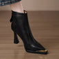 Women’s Pointed-Toe Chunky-Heel Side-Zip Boots FitiqueFit