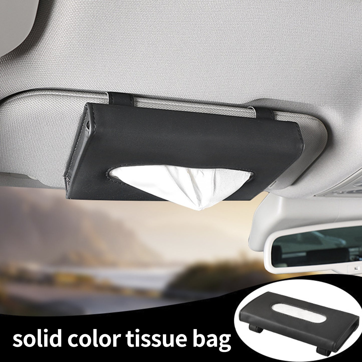 Automobile Sunshade Paper Towel Box Car - Mounted Fashion Pull-out Carton NovaCart