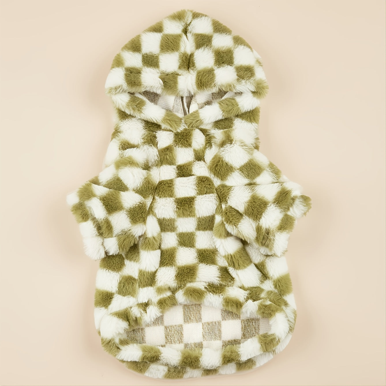 Winter Plaid Dog Sweater Warm Cat Hoodie For Cold Weather, Pet Apparel, For Small & Medium Dogs NovaCart