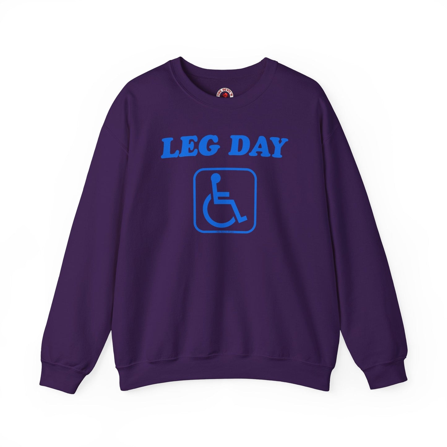 Leg Day Handicap Crewneck Sweatshirt The Devil's Pickle