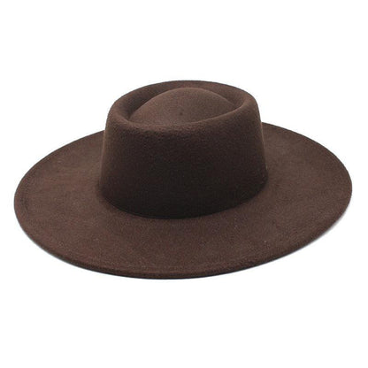 Ella Wide Brim Wool Jazz Hat – Stylish Felt Hat in 16 Colors Country in My Heart