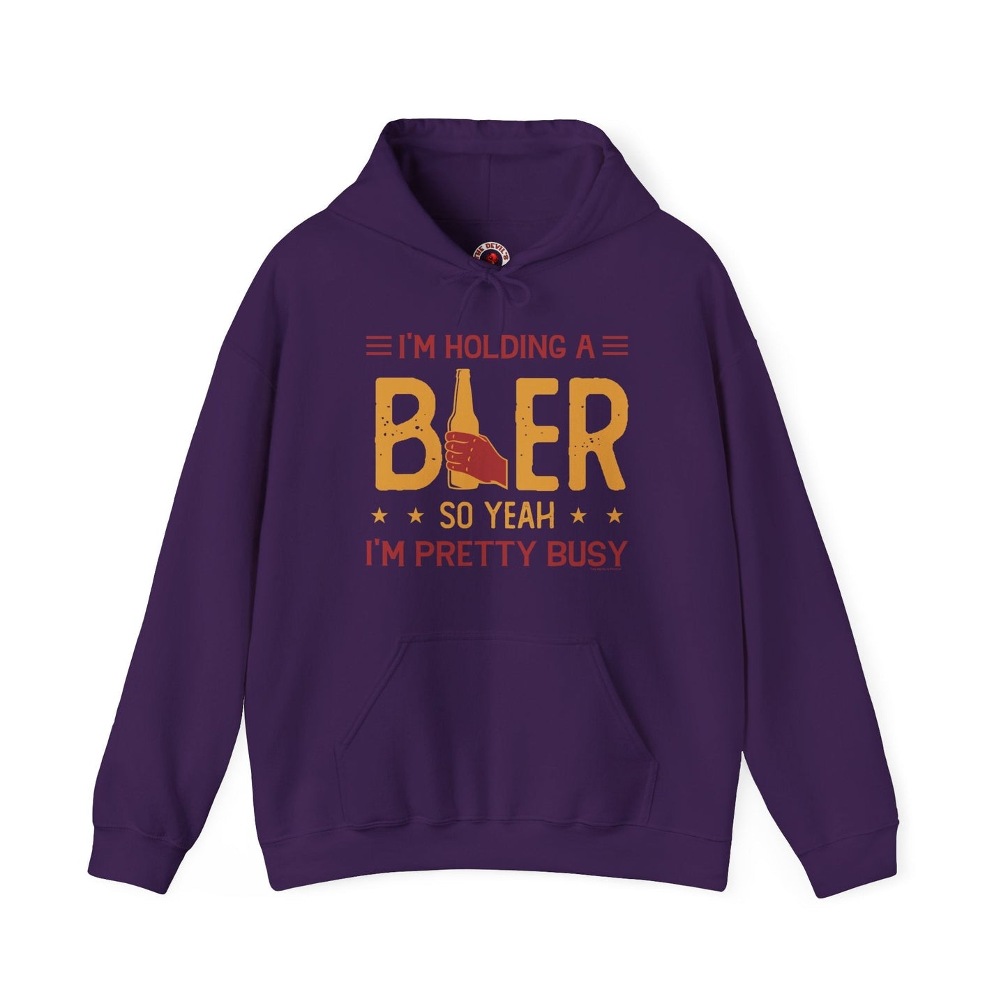 I'm Holding A Beer Hooded Sweatshirt The Devil's Pickle