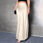 Women's Elegant Satin High Waist Flared Midi Skirt Cocktail Party Wedding Long Skirt Grayceful LLC