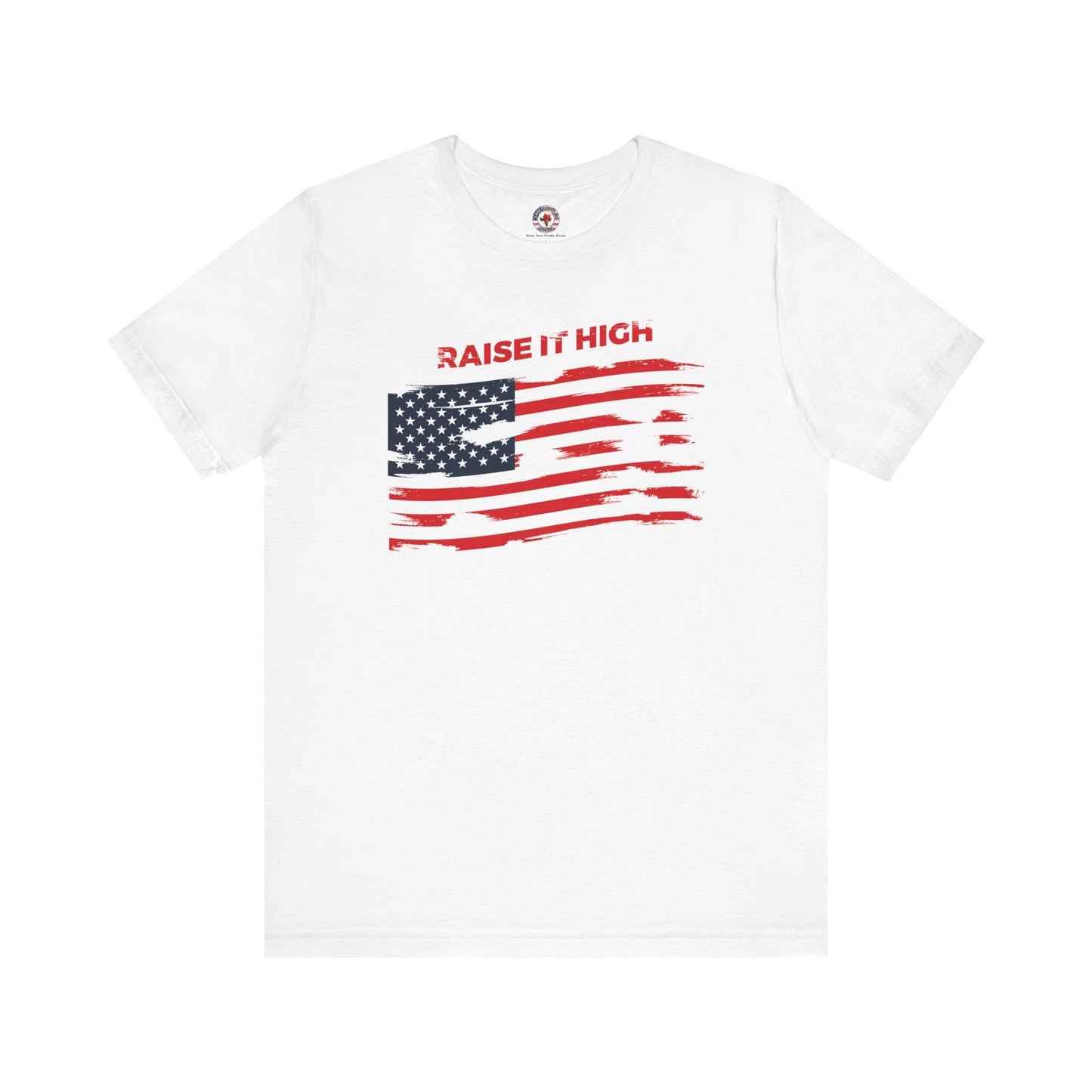 Raise It High American Flag T-Shirt The Devil's Pickle
