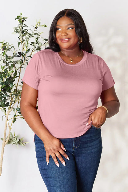 Basic Bae Full Size Round Neck Short Sleeve T-Shirt West2East Surf