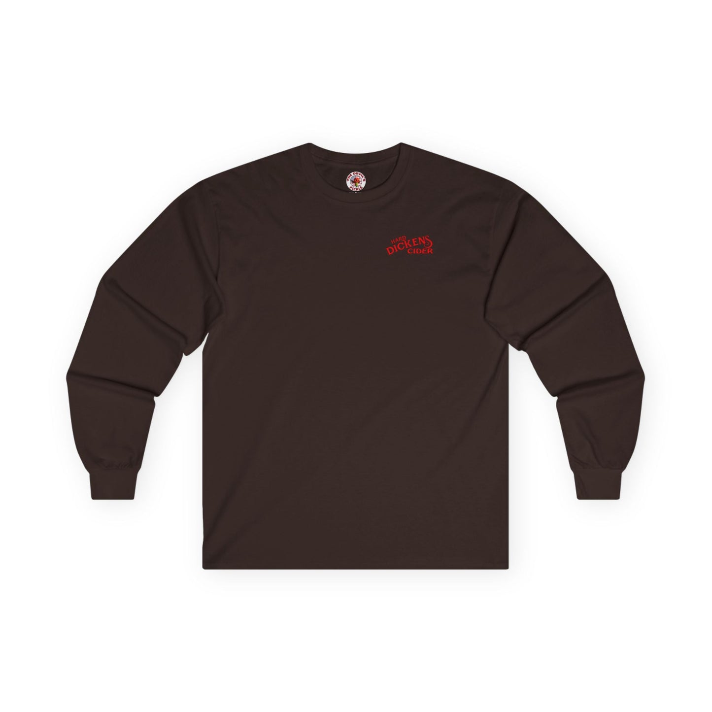 Hard Dickens Cider Front/Back Long Sleeve Tee The Devil's Pickle